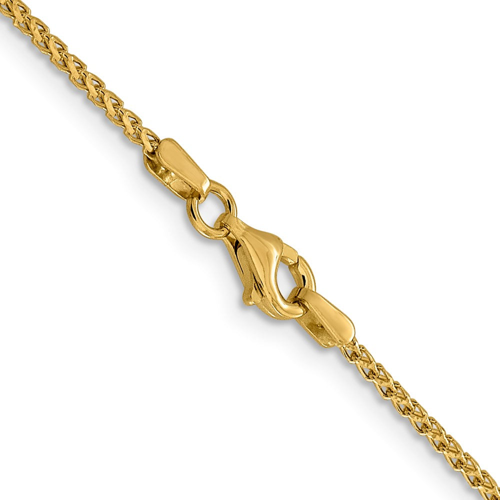 FJC Finejewelers 14 kt Yellow Gold Bright Cut Open Franco Chain 24 Inches x 1.4 mm