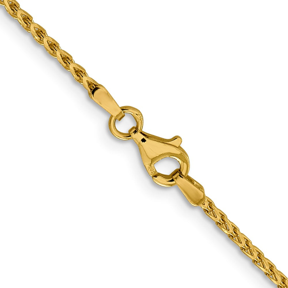 FJC Finejewelers 14 kt Yellow Gold Bright Cut Open Franco Chain 16 Inches x 1.6 mm