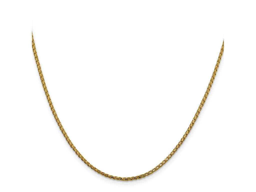 FJC Finejewelers 14 kt Yellow Gold Bright Cut Open Franco Chain 16 Inches x 1.6 mm