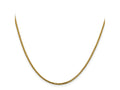 FJC Finejewelers 14 kt Yellow Gold Bright Cut Open Franco Chain 16 Inches x 1.6 mm