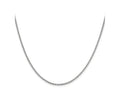 FJC Finejewelers 14 kt White Gold Bright Cut Open Franco Chain 18 Inches x 2.1 mm