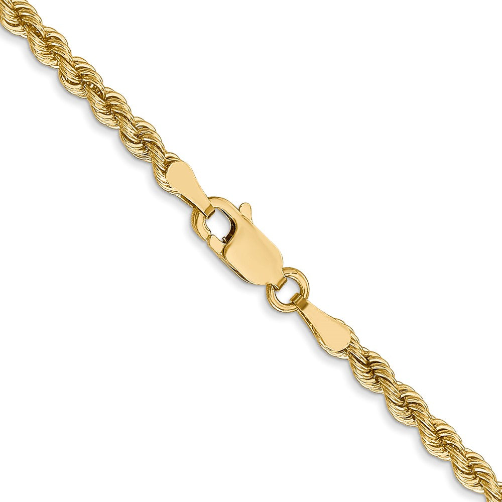FJC Finejewelers 14 kt Yellow Gold Solid Regular Rope Chain Bracelet 7 Inches x 2.75 mm