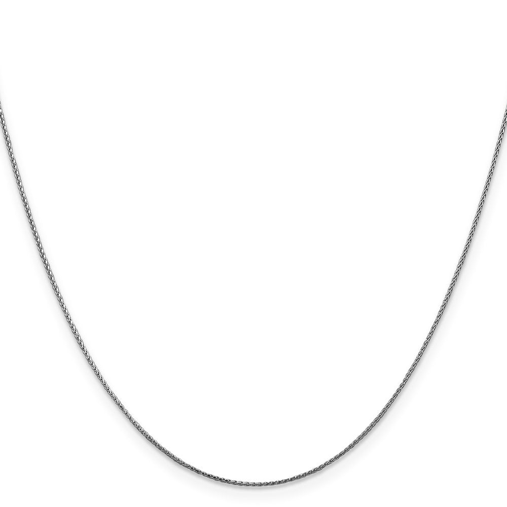FJC Finejewelers 14 kt White Gold Bright Cut Spiga Chain 20 Inches x 0.65 mm