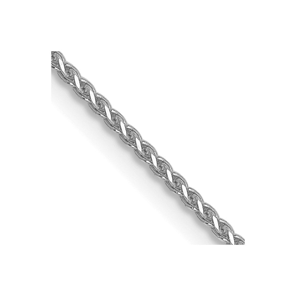 FJC Finejewelers 14 kt White Gold Bright Cut Spiga Chain 16 Inches x 1 mm