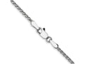 FJC Finejewelers 14 kt White Gold Solid Bright Cut Spiga Chain 24 Inches x 1.4 mm