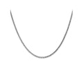 FJC Finejewelers 14 kt White Gold Solid Bright Cut Spiga Chain 24 Inches x 1.8 mm
