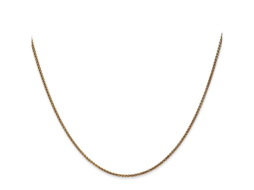 FJC Finejewelers 14 kt Yellow Gold Bright Cut Spiga Chain 16 Inches x 1.2 mm