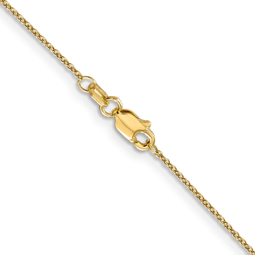 FJC Finejewelers 14 kt Yellow Gold Round Cable Chain 18 Inches x 0.9 mm
