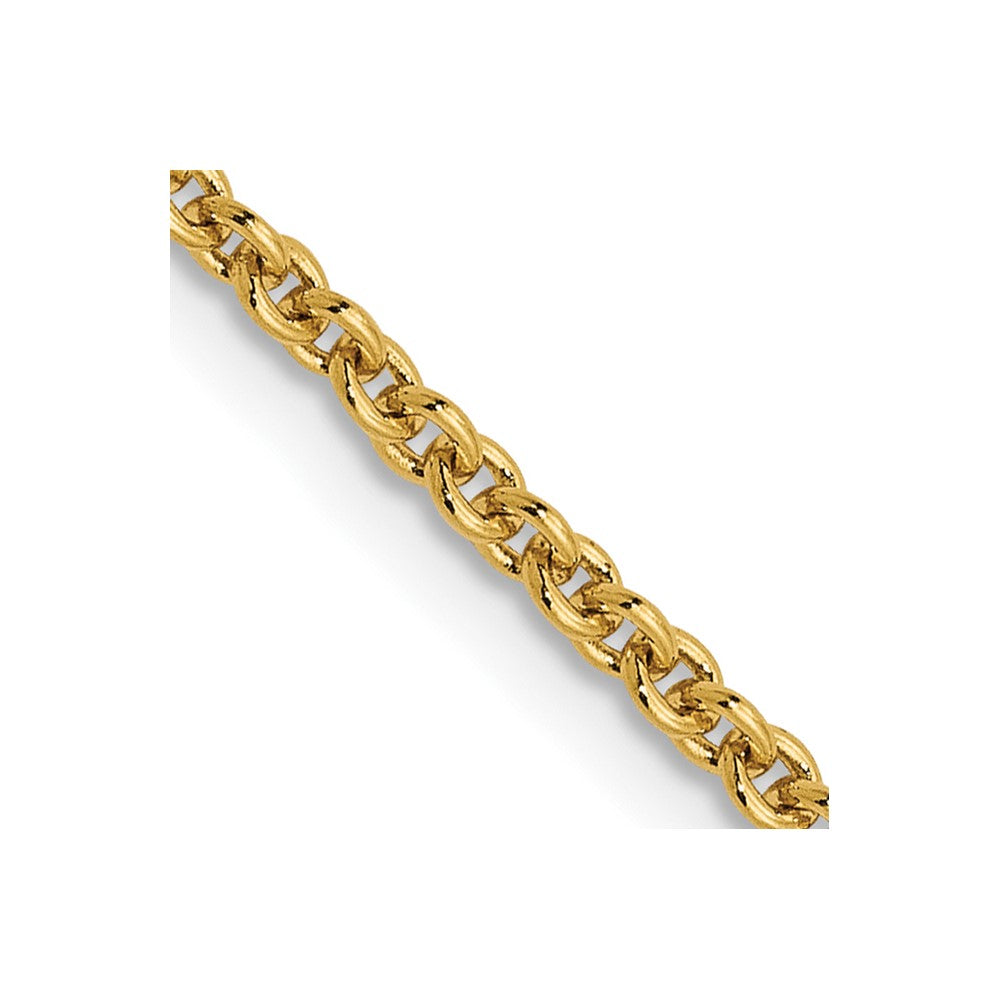 FJC Finejewelers 14 kt Yellow Gold Round Cable Chain 16 Inches x 1.8 mm