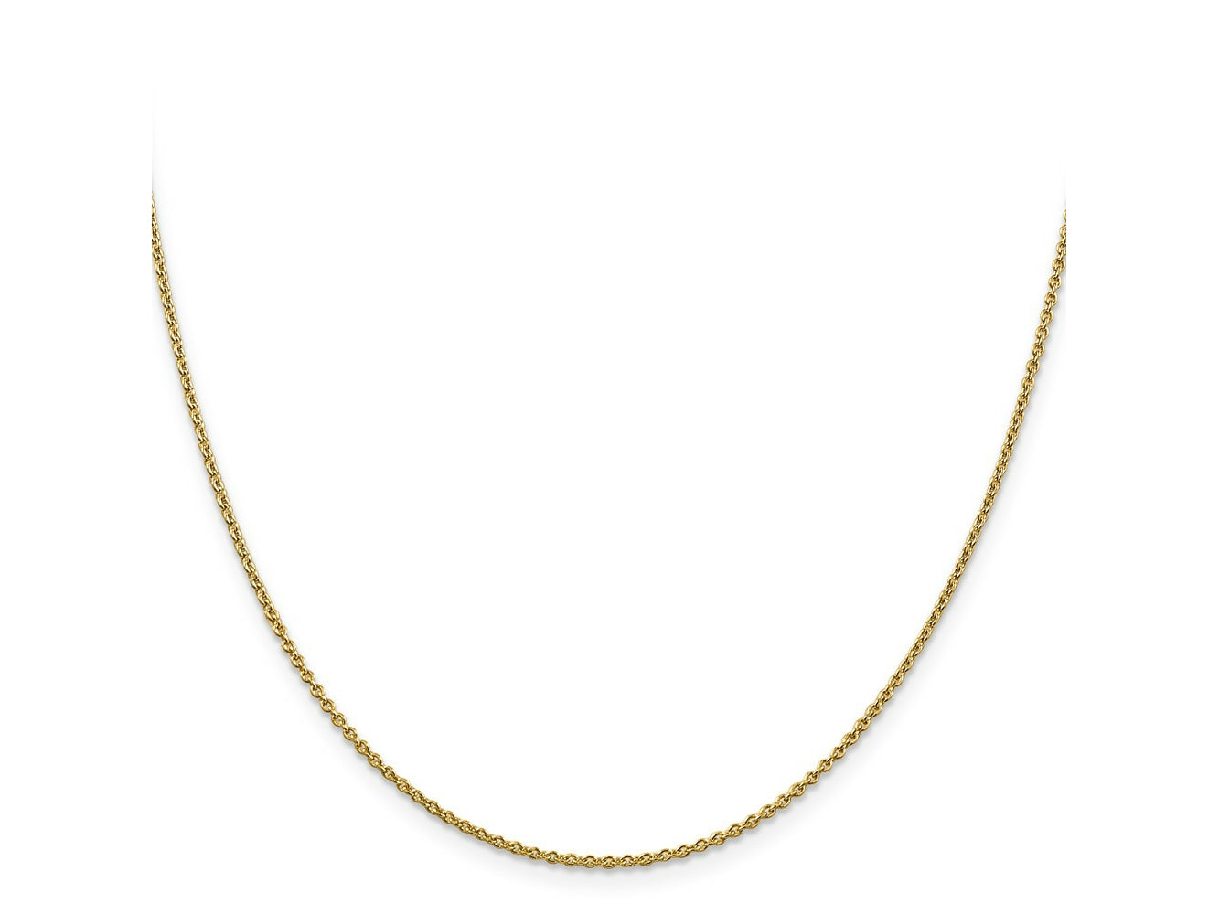 FJC Finejewelers 14 kt Yellow Gold Round Cable Chain 16 Inches x 1.8 mm
