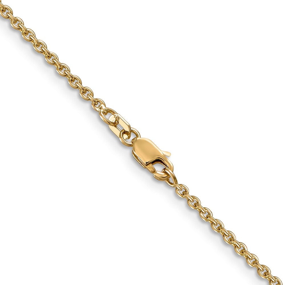 FJC Finejewelers 14 kt Yellow Gold Round Cable Chain 18 Inches x 1.95 mm