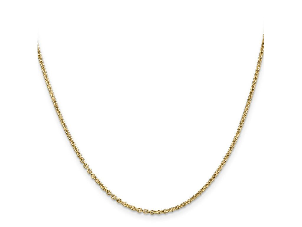FJC Finejewelers 14 kt Yellow Gold Round Cable Chain 20 Inches x 1.95 mm