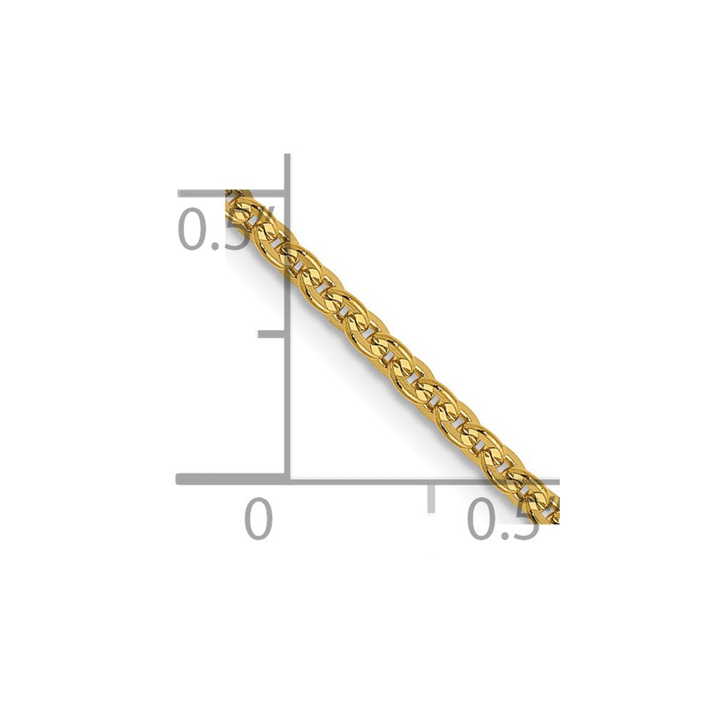 FJC Finejewelers 14 kt Yellow Gold Flat Cable Chain 24 Inches x 1.95 mm