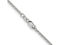 FJC Finejewelers 14 kt White Gold Flat Cable Chain 24 Inches x 1.95 mm