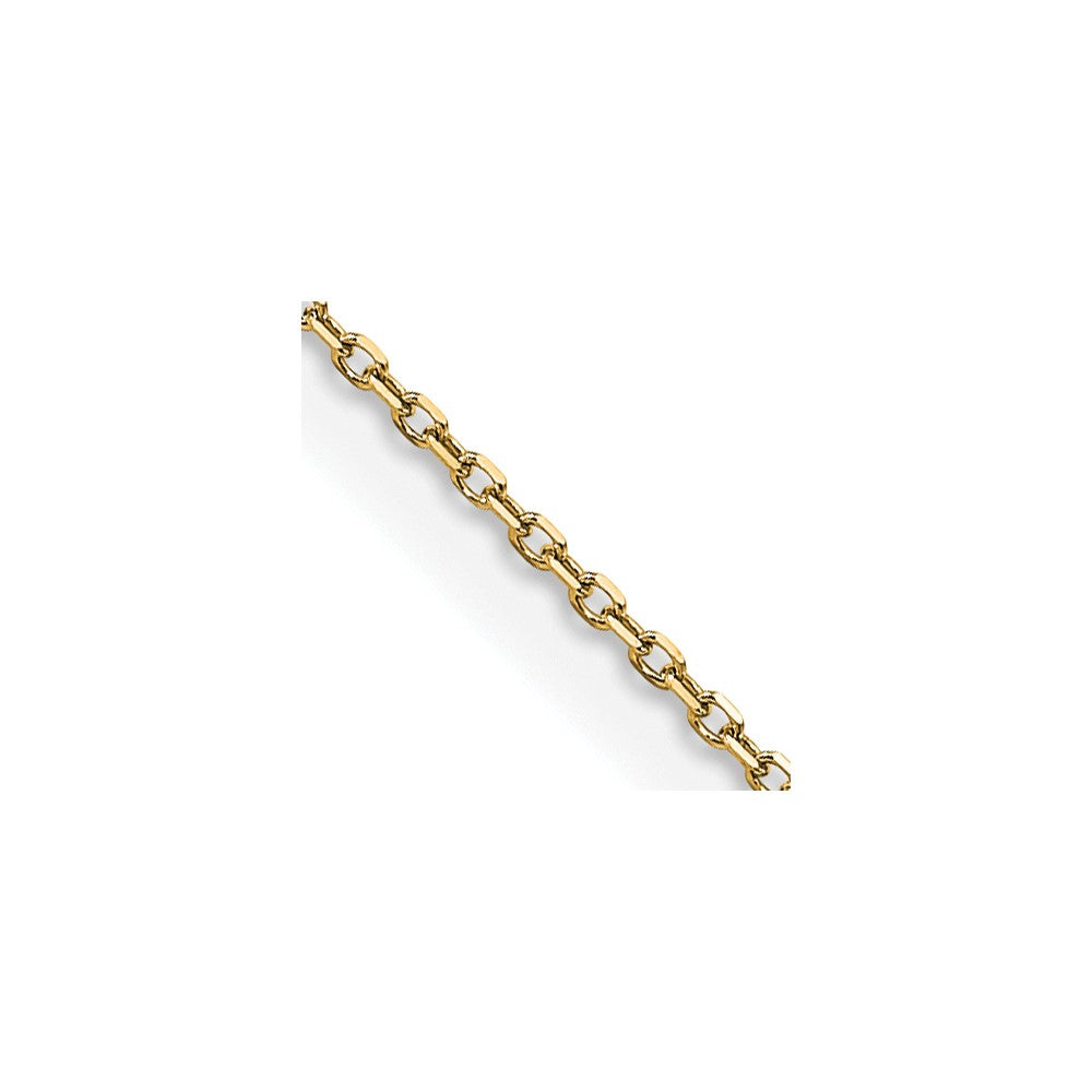 FJC Finejewelers 14 kt Yellow Gold Bright Cut Rolo Chain 20 Inches x 0.85 mm
