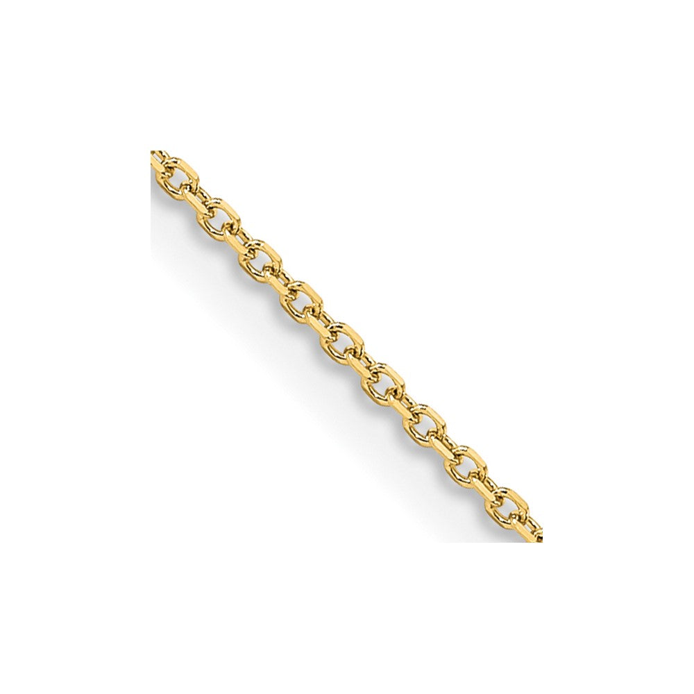 FJC Finejewelers 14 kt Yellow Gold Bright Cut Rolo Chain 24 Inches x 1.05 mm