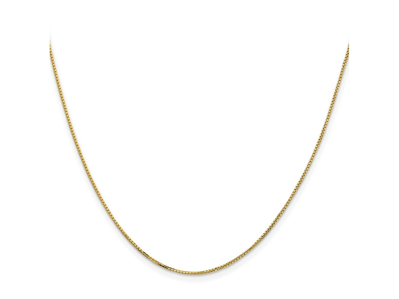FJC Finejewelers 14 kt Yellow Gold Concave Box Chain 16 Inches x 1 mm