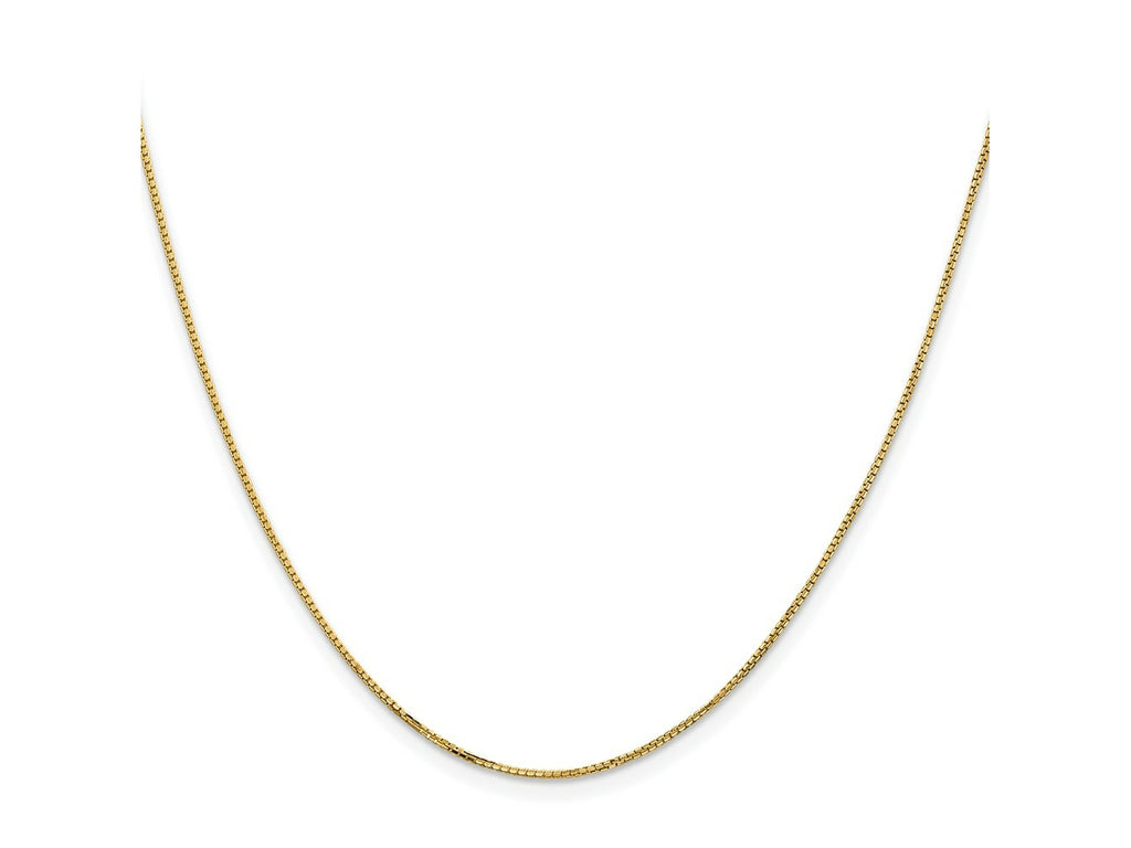 FJC Finejewelers 14 kt Yellow Gold Concave Box Chain 18 Inches x 1 mm