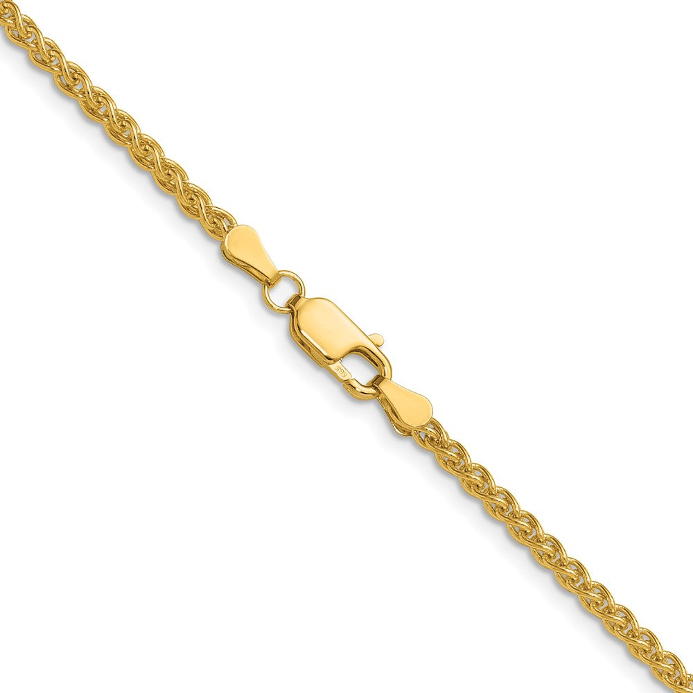 FJC Finejewelers 14 kt Yellow Gold Spiga Chain 22 Inches x 2.5 mm