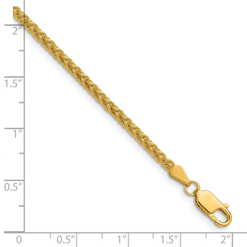 FJC Finejewelers 14 kt Yellow Gold Spiga Chain 24 Inches x 2.5 mm
