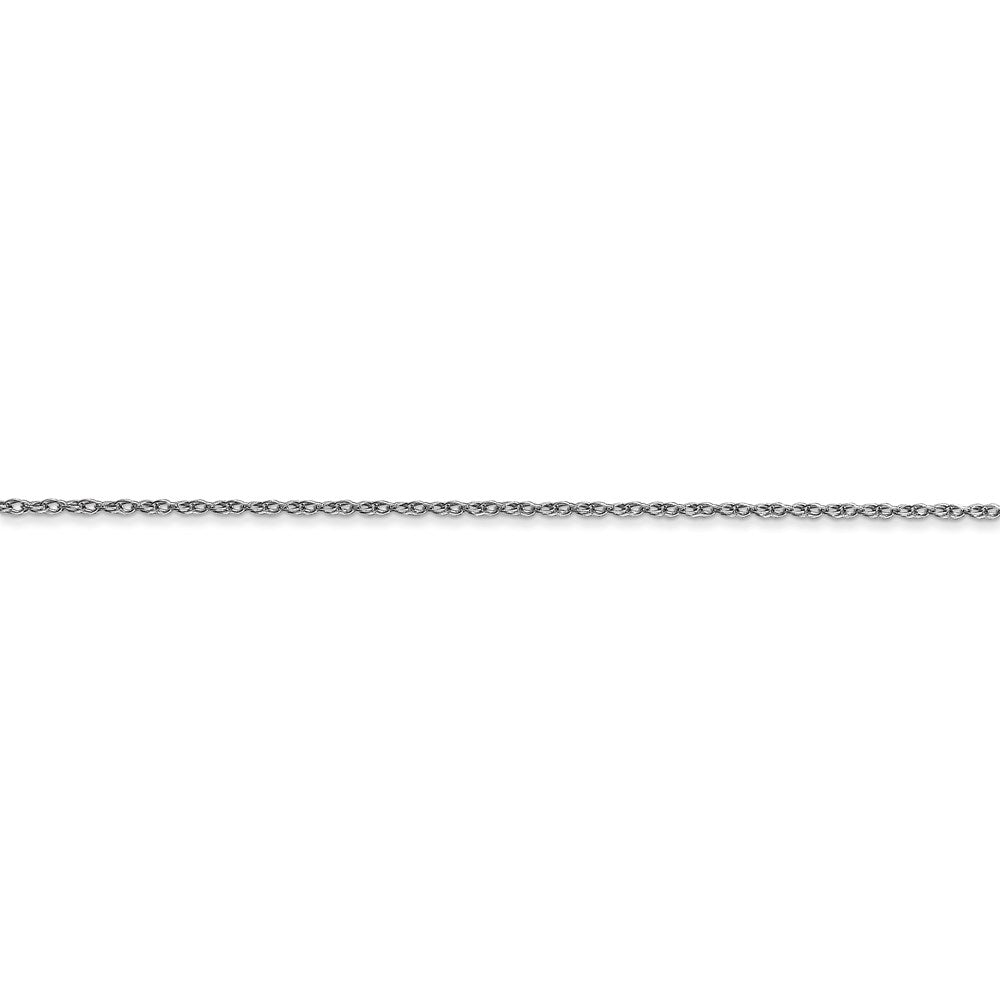 FJC Finejewelers 14 kt White Gold Carded Cable Rope Chain 14 Inches x 0.7 mm