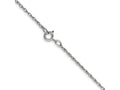 FJC Finejewelers 14 kt White Gold Carded Cable Rope Chain 22 Inches x 0.7 mm