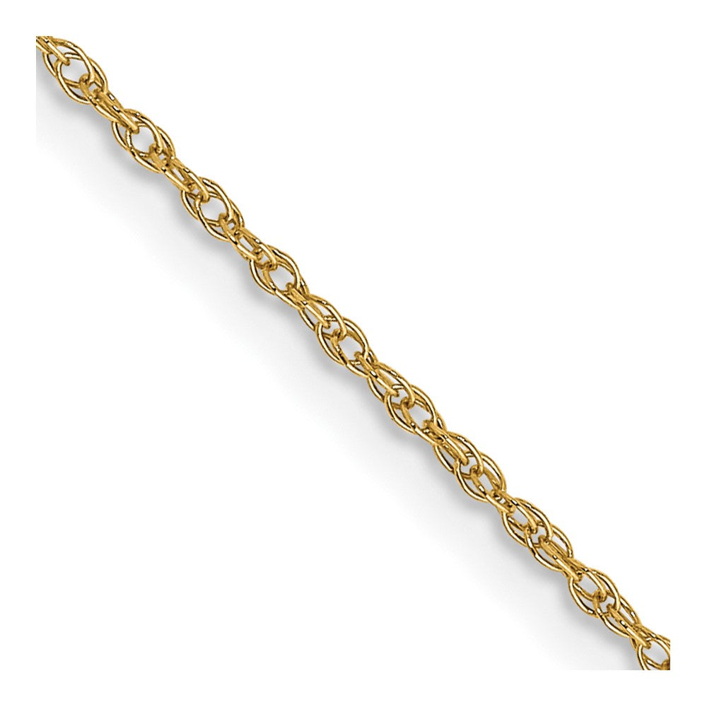 FJC Finejewelers 14 kt Yellow Gold .7 mm Carded Cable Rope Chain 14 Inches x 0.7 mm
