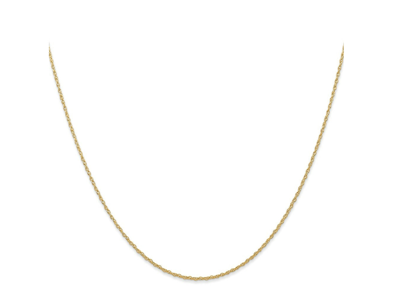 FJC Finejewelers 14 kt Yellow Gold .7 mm Carded Cable Rope Chain 14 Inches x 0.7 mm