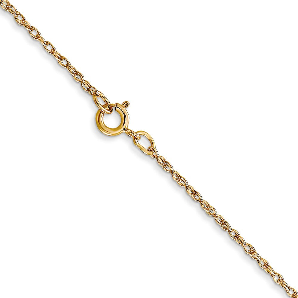 FJC Finejewelers 14 kt Yellow Gold .7 mm Carded Cable Rope Chain 22 Inches x 0.7 mm