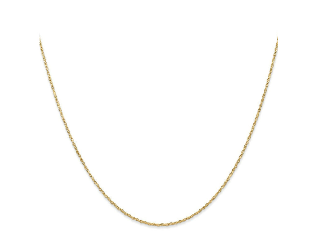 FJC Finejewelers 14 kt Yellow Gold .7 mm Carded Cable Rope Chain 22 Inches x 0.7 mm