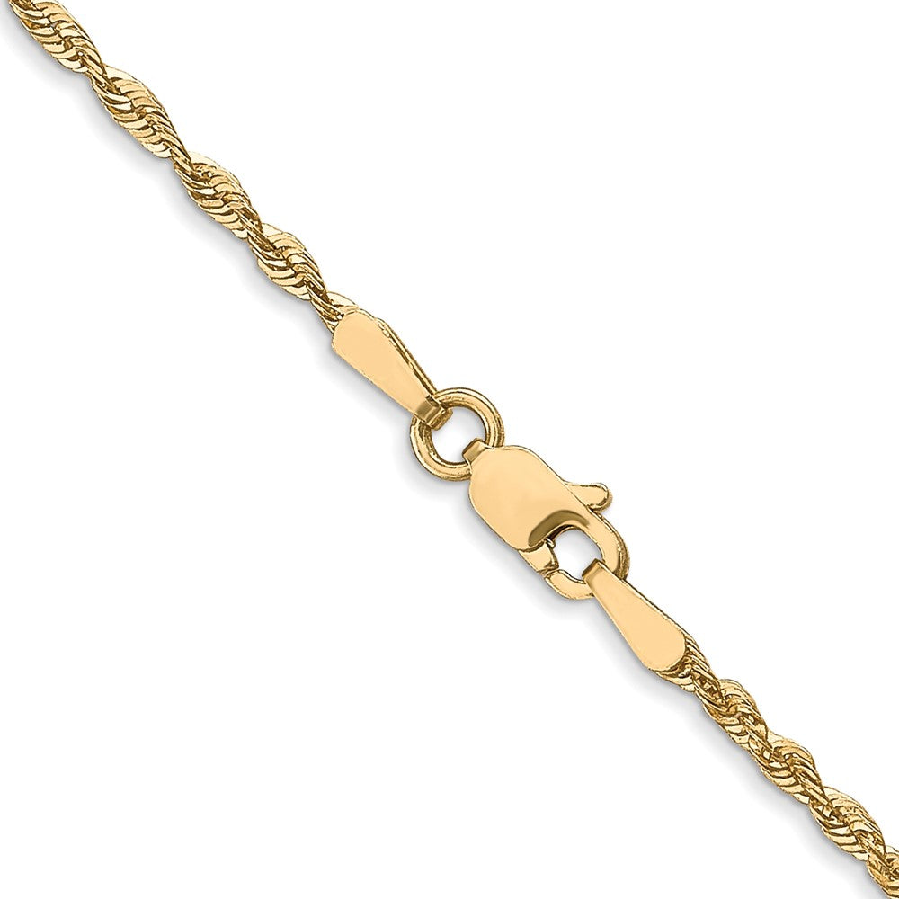 FJC Finejewelers 10 kt Yellow Gold Lelie's Ultra Bright Cut Lightweight Rope Chain 22 Inches x 1.8 mm