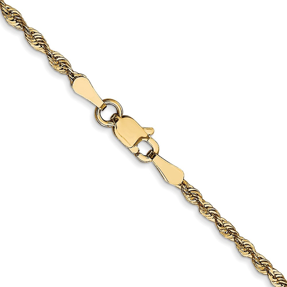 FJC Finejewelers 10 kt Yellow Gold 2.0mm Ultra Bright Cut Lightweight Rope Chain 22 Inches x 2 mm