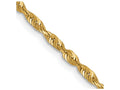 FJC Finejewelers 10 kt Yellow Gold 2.0mm Ultra Bright Cut Lightweight Rope Chain 22 Inches x 2 mm