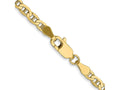 FJC Finejewelers 10 kt Yellow Gold Concave Anchor Chain Bracelet 8 Inches x 3 mm
