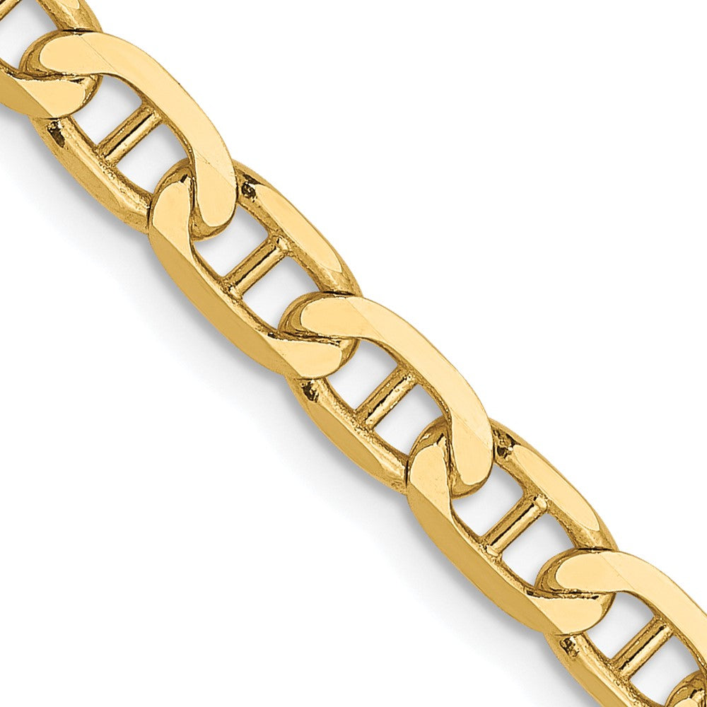 FJC Finejewelers 10 kt Yellow Gold Concave Anchor Chain 20 Inches x 3.75 mm
