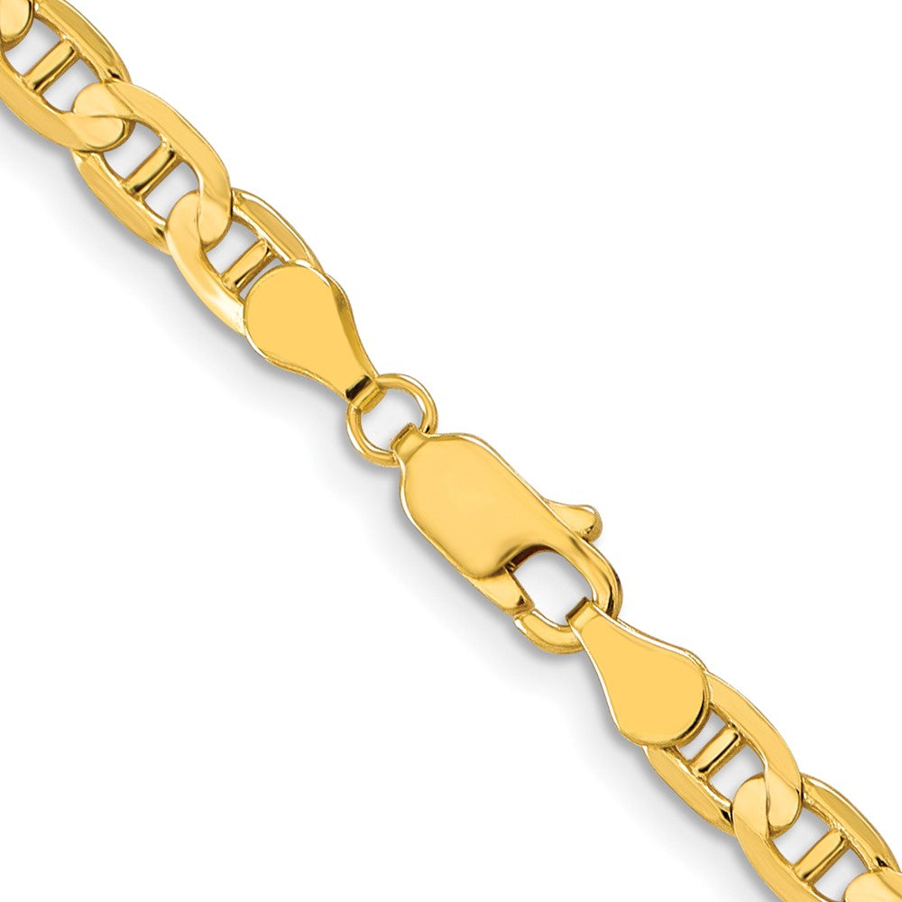 FJC Finejewelers 10 kt Yellow Gold Concave Anchor Chain 20 Inches x 4.5 mm