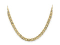 FJC Finejewelers 10 kt Yellow Gold Concave Anchor Chain 22 Inches x 4.5 mm