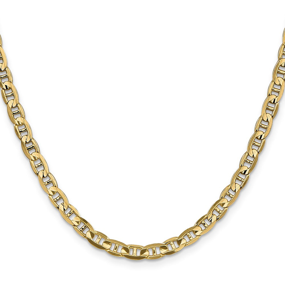 FJC Finejewelers 10 kt Yellow Gold Concave Anchor Chain 24 Inches x 4.5 mm