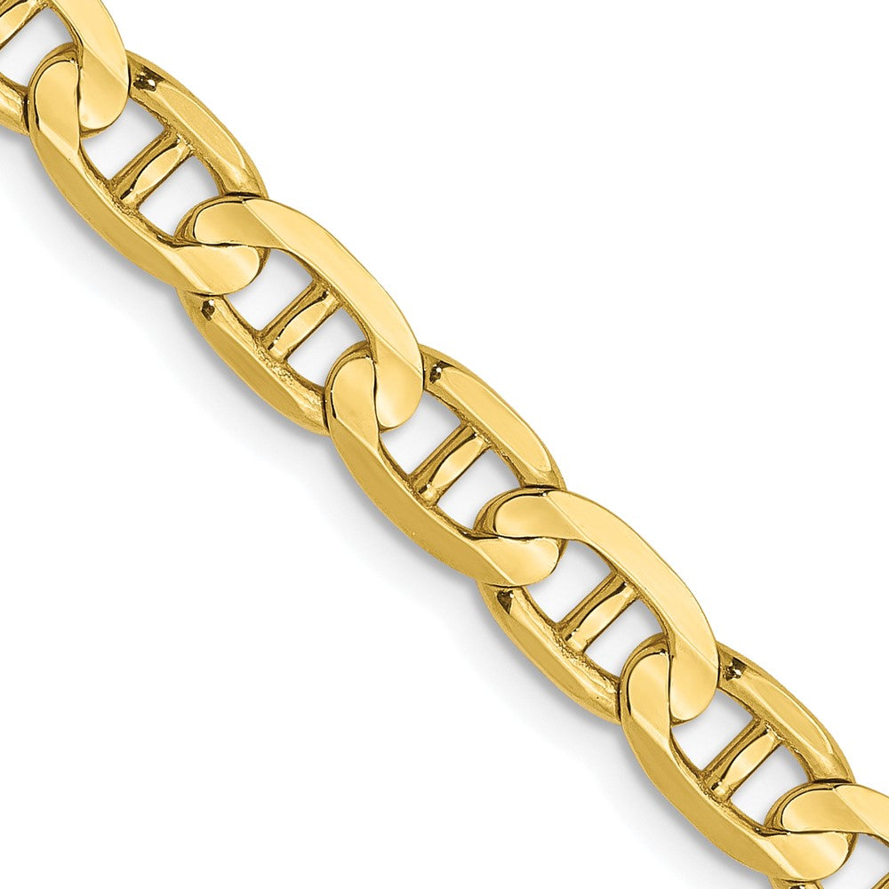 FJC Finejewelers 10 kt Yellow Gold Concave Anchor Chain Bracelet 8 Inches x 4.5 mm