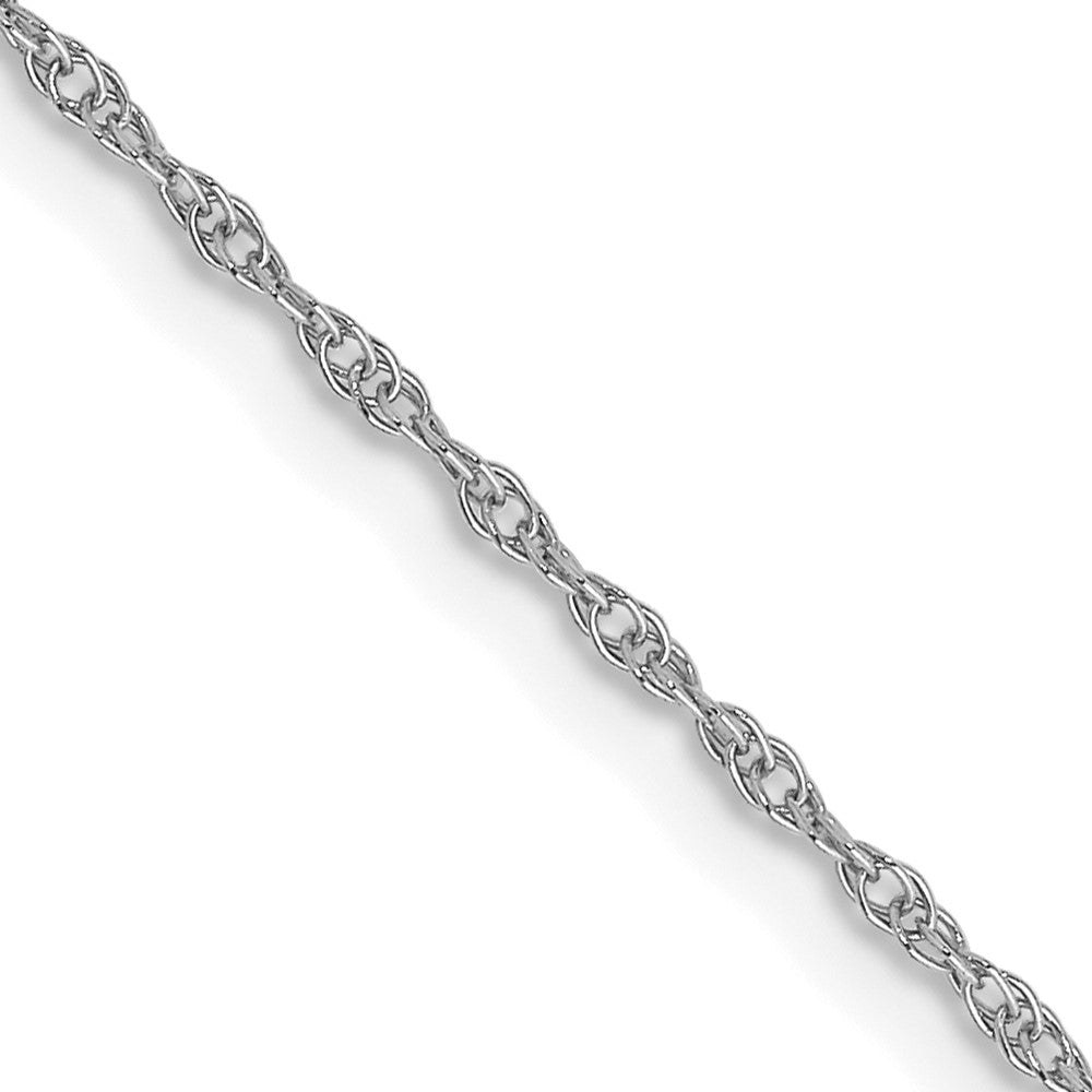 FJC Finejewelers 14 kt White Gold Carded Cable Rope Chain 14 Inches x 0.95 mm