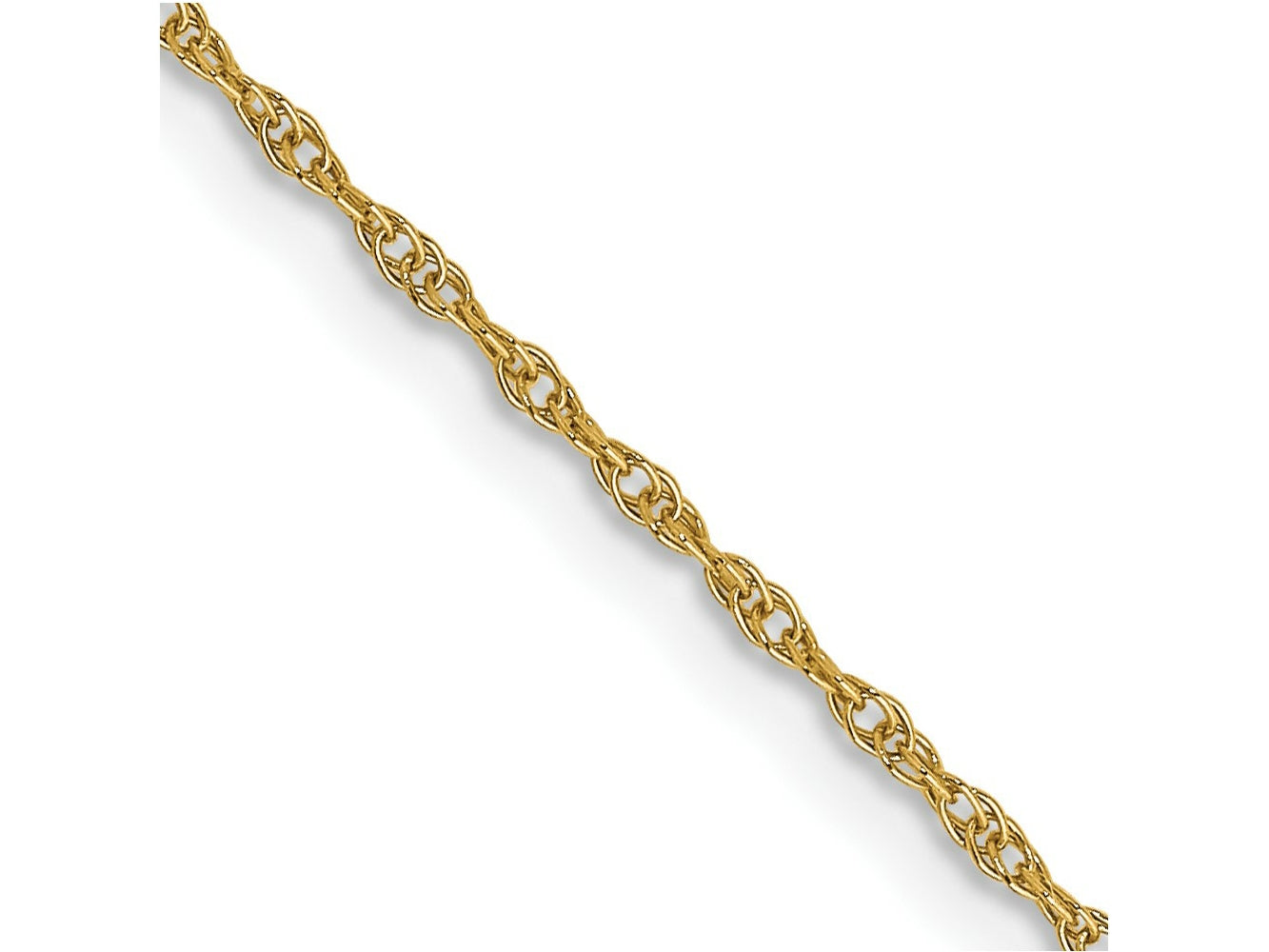 FJC Finejewelers 14 kt Yellow Gold .95 mm Carded Cable Rope Chain 14 Inches x 0.95 mm