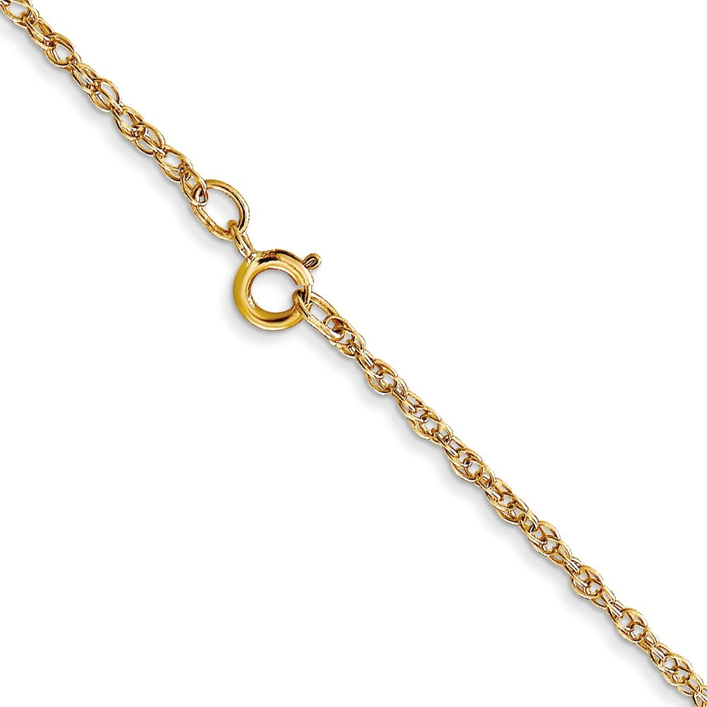 FJC Finejewelers 14 kt Yellow Gold Carded Cable Rope Chain 22 Inches x 1.15 mm