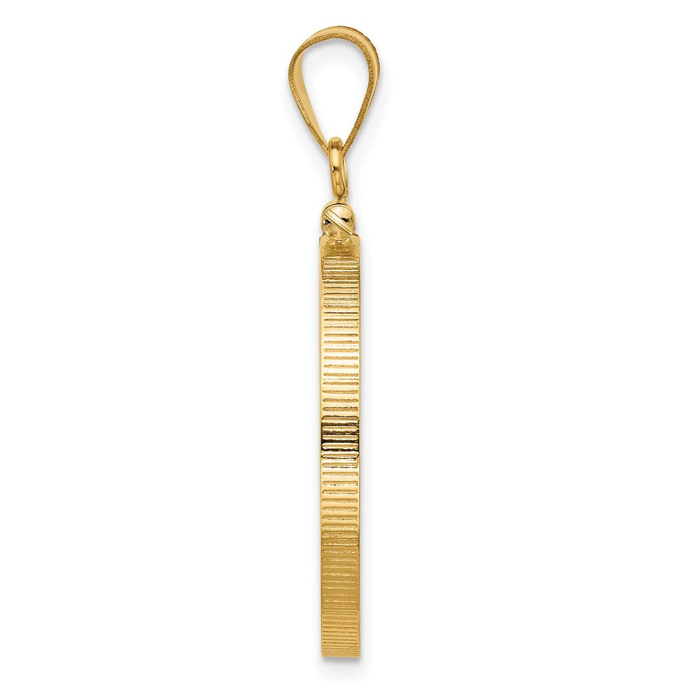 FJC Finejewelers 14 kt Yellow Gold Polished 22.6mm x 1.9mm Screw Top Coin Bezel Pendant