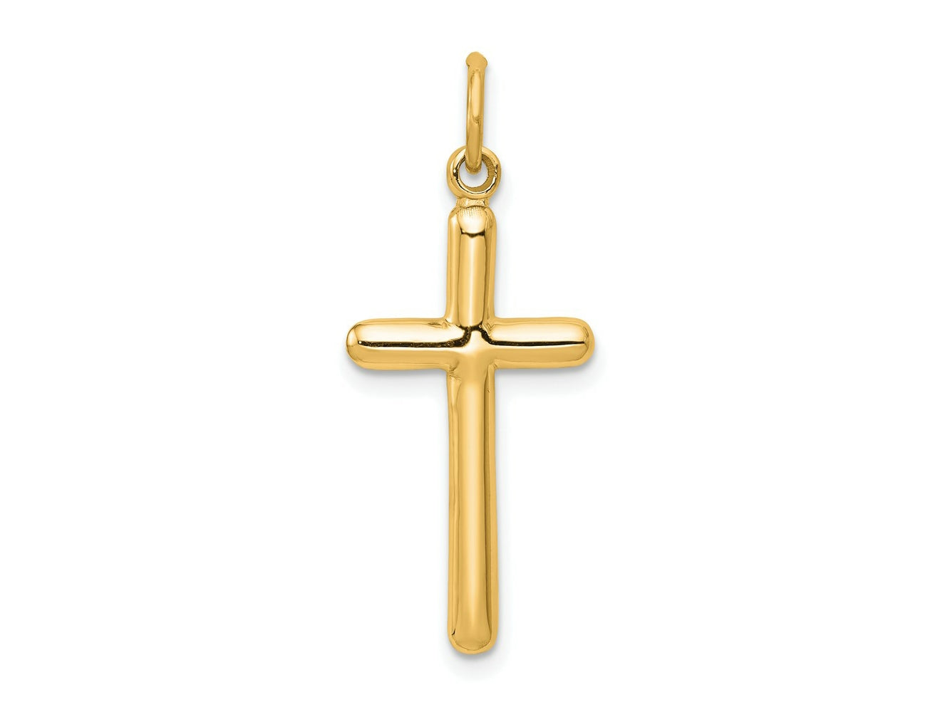 FJC Finejewelers 14 kt Yellow Gold Cross Charm 30 x 12 mm