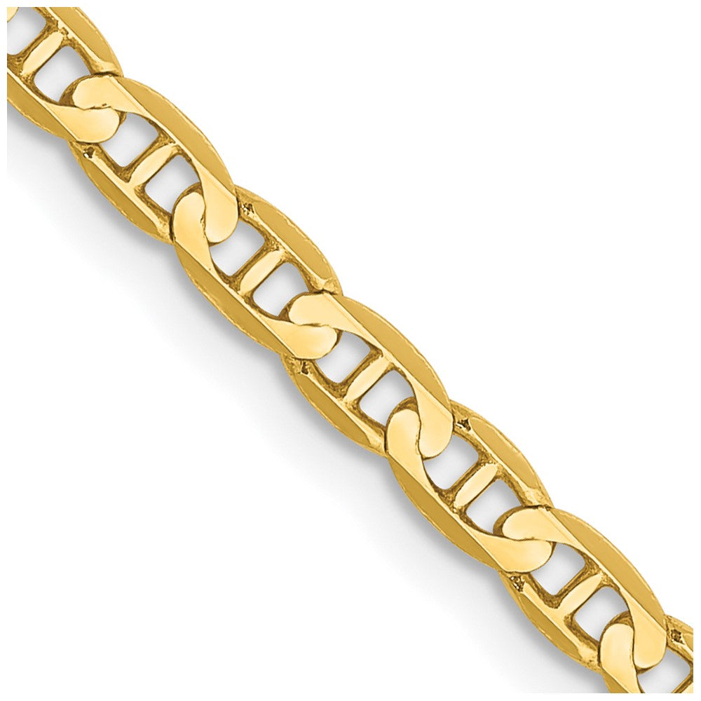 FJC Finejewelers 14 kt Yellow Gold Concave Anchor Chain 26 Inches x 3 mm