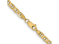 FJC Finejewelers 14 kt Yellow Gold 3.75mm Concave Anchor Chain 10 Inches x 3 mm