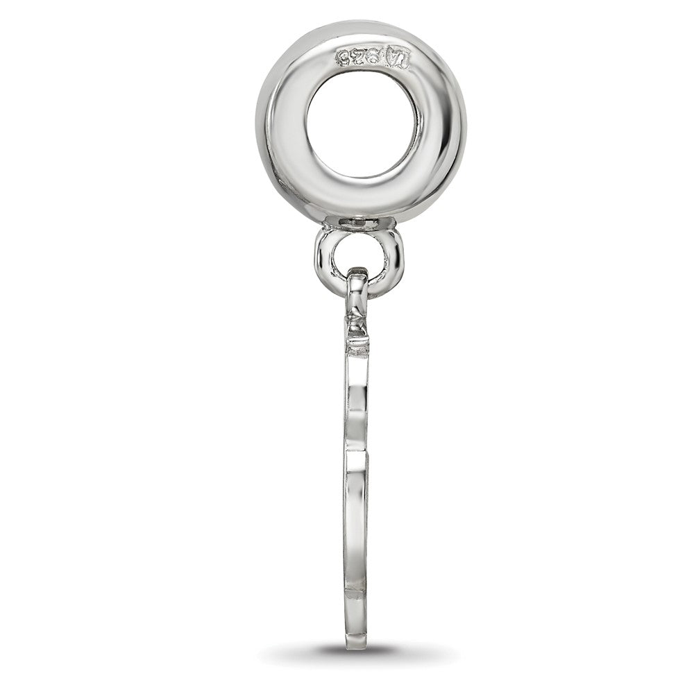 LogoArt 925 Sterling Silver Rhodium Plated Chi Omega Own Charm on Bead