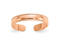 FJC Finejewelers 14 kt Rose Gold  Mill Grain Adjustable Toe Ring 3 mm