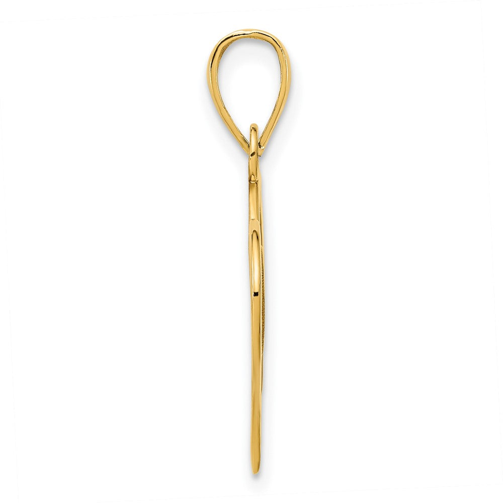 FJC Finejewelers 14 kt Yellow Gold #15 Heart Charm 18 mm