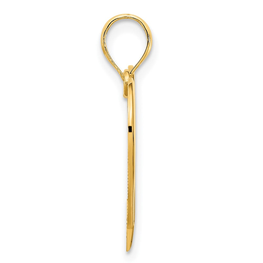 FJC Finejewelers 14 kt Yellow Gold Open Heart Charm 18 mm